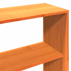 vidaXL Bookcase Bed without Mattress Bed Base Wax Brown 200x200 cm Solid Wood - Additional view 8