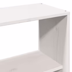 vidaXL Bookcase Bed without Mattress Bed Frame Bed Base Bedstead Solid Wood - white, 160 x 200 cm - Additional view 9