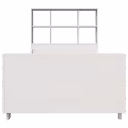 vidaXL Bookcase Bed without Mattress White 90x190 cm Single Solid Wood