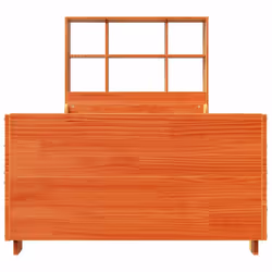 vidaXL Bookcase Bed without Mattress Wax Brown 90x190 cm Single Solid Wood