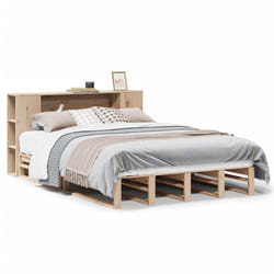vidaXL Bookcase Bed without Mattress Bed Base Bedstead 120x200 cm Solid Wood