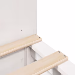 vidaXL Bookcase Bed without Mattress Bed Base White 140x200 cm Solid Wood - Additional view 9