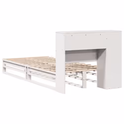vidaXL Bookcase Bed without Mattress White 75x190 cm Small Single Solid Wood - Additional view 7