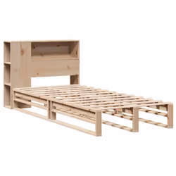 vidaXL Bookcase Bed without Mattress Bed Base 90x190 cm Single Solid Wood