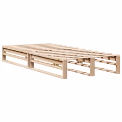 vidaXL Bookcase Bed without Mattress Bed Base Bedstead 90x200 cm Solid Wood - Additional view 4