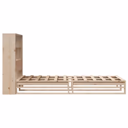 vidaXL Bookcase Bed without Mattress Bed Base Bedstead 90x200 cm Solid Wood - Additional view 6