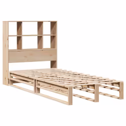 vidaXL Bookcase Bed without Mattress Bed Base 90x190 cm Single Solid Wood