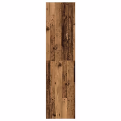 vidaXL Wardrobe Clothing Storage Hanger Clothes Cabinet Closet Engineered Wood - old wood, 100 x 50 x 200 cm/ 4 shelves - Additional view 4