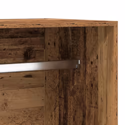 vidaXL Wardrobe Clothing Storage Hanger Clothes Cabinet Closet Engineered Wood - old wood, 100 x 50 x 200 cm/ 4 drawers - Additional view 7