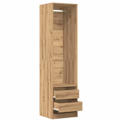 vidaXL Wardrobe Clothing Storage Hanger Clothes Cabinet Closet Engineered Wood - artisan oak, 50 x 50 x 200 cm/ 4 drawers - Additional view 6