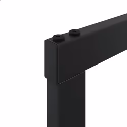 vidaXL Firewood Rack Fireplace Log Store Firewood Log Rack Holder Black Steel - 55 x 30 x 61 cm - Additional view 6
