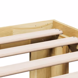 vidaXL Bed Frame without Mattress 80x200 cm Solid Wood Oak bedroom furniture - 75 x 190 cm - Additional view 8