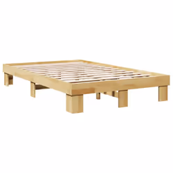 vidaXL Bed Frame without Mattress 80x200 cm Solid Wood Oak bedroom furniture - 120 x 190 cm
