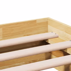 vidaXL Bed Frame Without Mattress 100x200 cm Solid Oak Wood bedroom furniture - Additional view 8