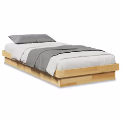 vidaXL Bed Frame Without Mattress 90x200 cm Solid Oak Wood bedroom furniture