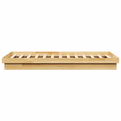 vidaXL Bed Frame Without Mattress 80x200 cm Solid Oak Wood bedroom furniture - Additional view 5