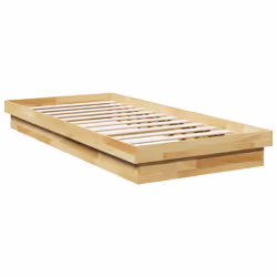 vidaXL Bed Frame Without Mattress 80x200 cm Solid Oak Wood bedroom furniture - Additional view 7