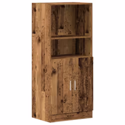 vidaXL Kitchen Cabinet Set 2 Piece Storage Cabinet Cupboard Engineered Wood - old wood - Additional view 6