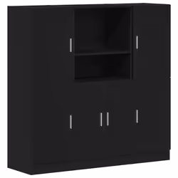 VidaXL 3324152, Wood, Black, 570 mm, 415 mm, 1315 mm, 3 pc(s)