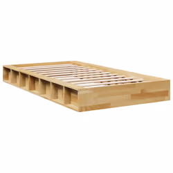 vidaXL Bed Frame without Mattress 80x200 cm Solid Wood Oak bedroom furniture