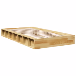 vidaXL Bed Frame without Mattress 80x200 cm Solid Wood Oak bedroom furniture - Additional view 7