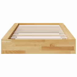 vidaXL Bed Frame without Mattress 90x200 cm Solid Wood Oak bedroom furniture - Additional view 5