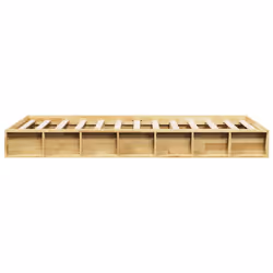 vidaXL Bed Frame without Mattress 90x200 cm Solid Wood Oak bedroom furniture - Additional view 6