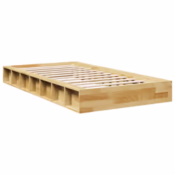 vidaXL Bed Frame without Mattress 90x200 cm Solid Wood Oak bedroom furniture - Additional view 7