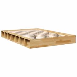 vidaXL Bed Frame without Mattress 120x200 cm Solid Wood Oak bedroom furniture