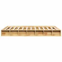 vidaXL Bed Frame without Mattress 120x200 cm Solid Wood Oak bedroom furniture - Additional view 6