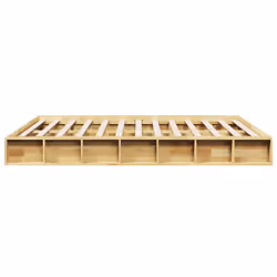 vidaXL Bed Frame without Mattress 150x200 cm Solid Wood Oak bedroom furniture - Additional view 6