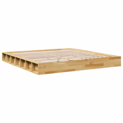 vidaXL Bed Frame without Mattress 180x200 cm Solid Wood Oak bedroom furniture