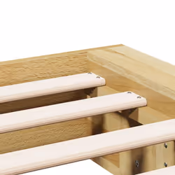 vidaXL Bed Frame without Mattress 90x190 cm Solid Wood Oak bedroom furniture - Additional view 8