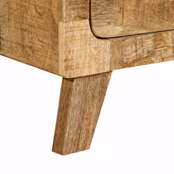 vidaXL Bedside Cabinet 40x32x46 cm Solid Wood Rough Mango bedside table - Additional view 7