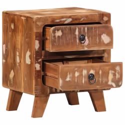 vidaXL Bedside Cabinet 40x32x46 cm Solid Wood Reclaimed bedside table - Additional view 4