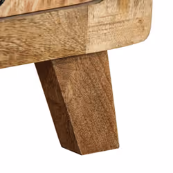 vidaXL Bedside Cabinet 2 pcs 37x32x50 cm Solid Wood Rough Mango bedside table - Additional view 7