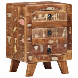 vidaXL Bedside Cabinet 37x32x50 cm Solid Wood Reclaimed bedside table