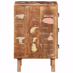 vidaXL Bedside Cabinet 2 pcs 37x32x50 cm Solid Wood Reclaimed bedside table - Additional view 2