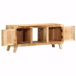 vidaXL TV Cabinet 105x46x32 cm Solid Wood Rough Mango TV stand TV sideboard - Additional view 4