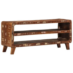 vidaXL TV Cabinet 105x46x32 cm Solid Wood Rough Mango TV stand TV sideboard - Solid reclaimed wood
