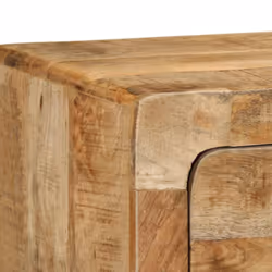 vidaXL Wall-mounted TV Cabinet 100x32x25 cm Solid Wood Rough Mango TV stand - Additional view 4