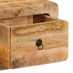 vidaXL Wall-mounted TV Cabinet 100x32x25 cm Solid Wood Rough Mango TV stand - Additional view 6