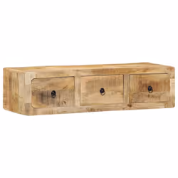vidaXL Wall-mounted TV Cabinet 100x32x25 cm Solid Wood Rough Mango TV stand - Additional view 10