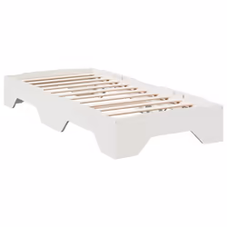 vidaXL Bed Frame No Mattress Stackable Bedrom Bed Base Bedstead Solid Wood - white, 80 x 200 cm - Additional view 6