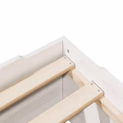 vidaXL Bed Frame No Mattress Stackable Bedrom Bed Base Bedstead Solid Wood - white, 80 x 200 cm - Additional view 8