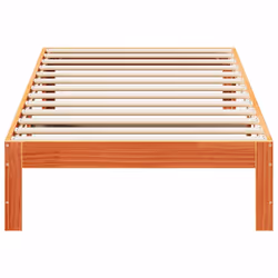 vidaXL Bed Frame without Mattress Wax Brown 80x200 cm Solid Wood Pine - Additional view 4