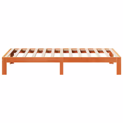 vidaXL Bed Frame without Mattress Wax Brown 80x200 cm Solid Wood Pine - Additional view 5