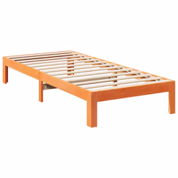 vidaXL Bed Frame without Mattress Wax Brown 80x200 cm Solid Wood Pine - Additional view 6