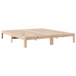 vidaXL Bed Frame without Mattress 180x200 cm Super King Solid Wood Pine - Additional view 5