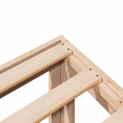 vidaXL Bed Frame without Mattress 180x200 cm Super King Solid Wood Pine - Additional view 6